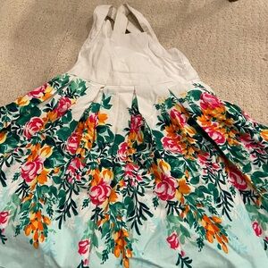 Janie and Jack Floral Kids Dress with Multicolor Design